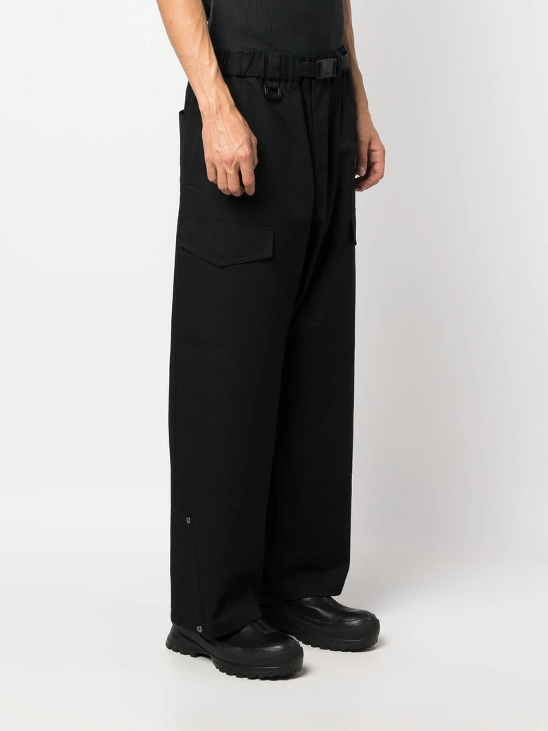 Y-3 - graphic workwear pants in black - 3