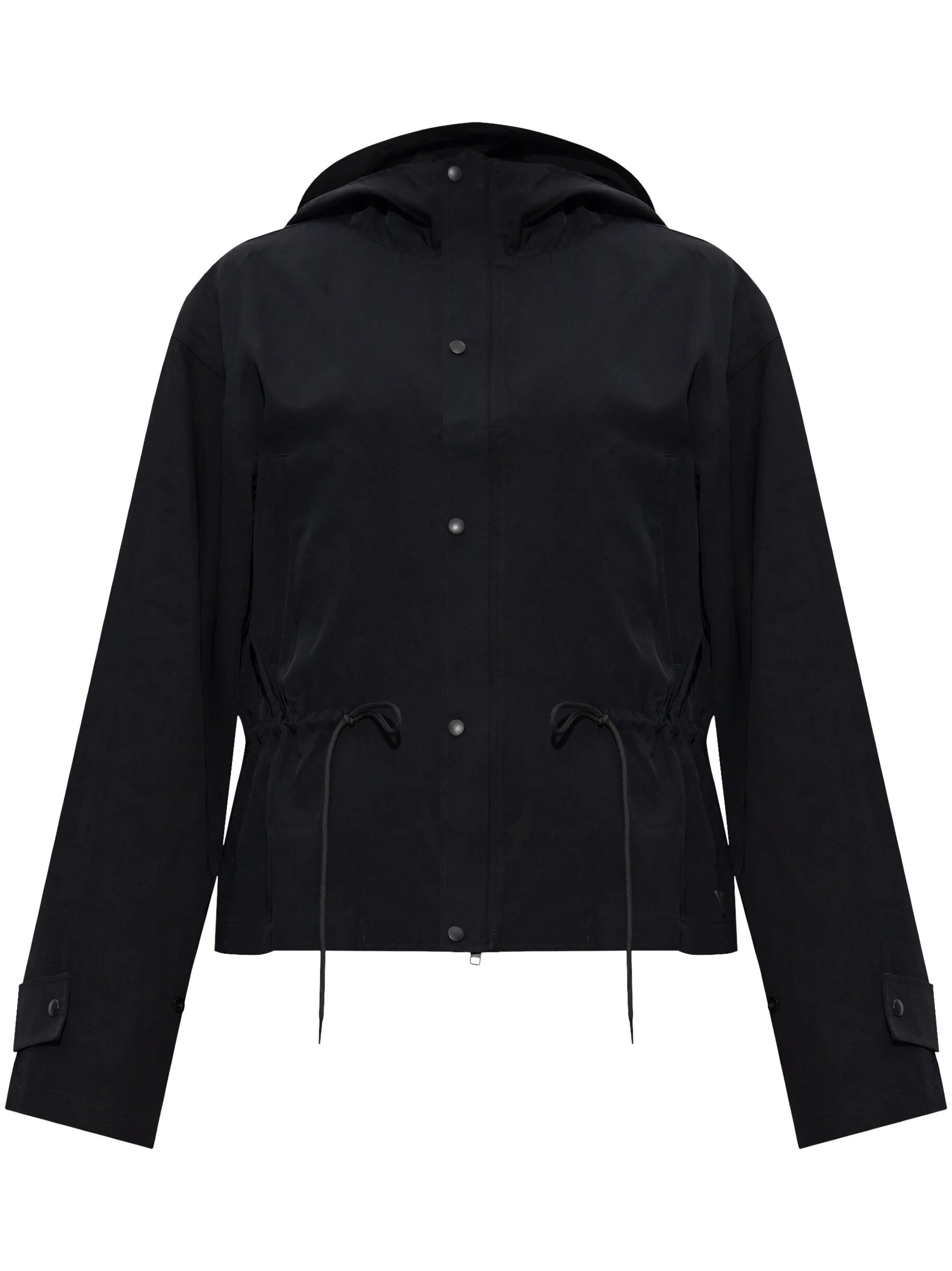 Rayon Twill Hooded Top in Black from Y-3