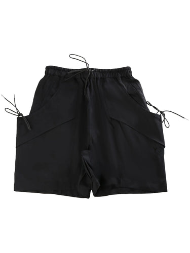 Rayon Twill Shorts in Black from Y-3