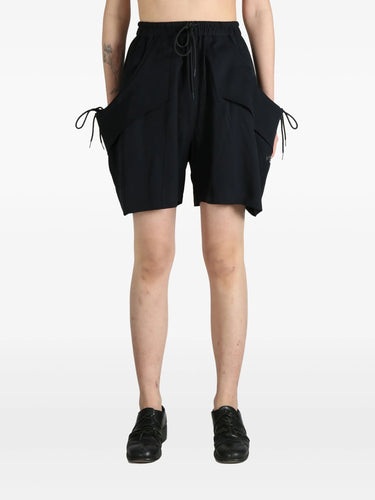 Rayon Twill Shorts in Black from Y-3