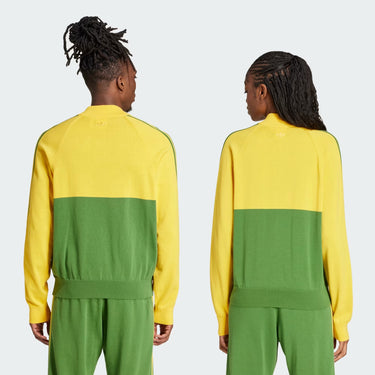 adidas Originals Wales Bonner - knit track top is yellow and green - 3