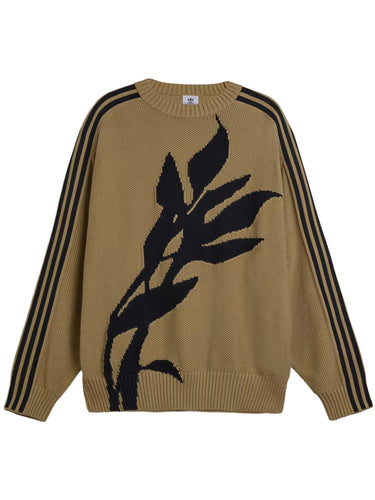 Knit Crew Neck Sweatshirt in Brown from adidas x Song For The Mute