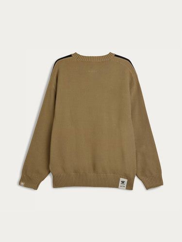 Knit Crew Neck Sweatshirt in Brown from adidas x Song For The Mute