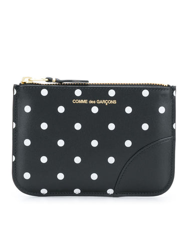 Comme des Garçons Wallet - SA8100PD Wallet in Printed Polka Dots Black