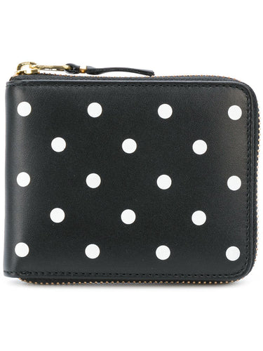 Comme des Garçons Wallet - SA7100PD Wallet in Polka Dot Black