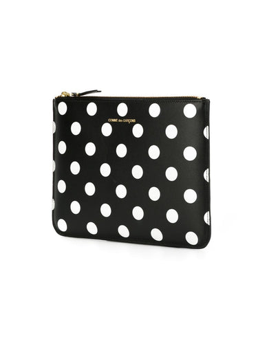 Comme des Garçons Wallet - SA5100PD Wallet in Printed Polka Dot Black