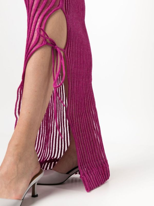 A. Roege Hove skirt - Patricia Long Slit Skirt fuchsia