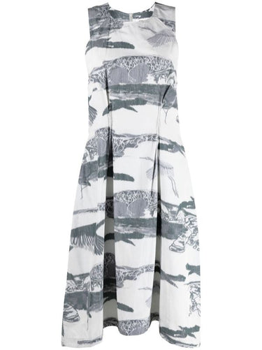 New Free Dress - Black White Ikat-[-Henrik Vibskov-1