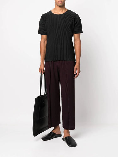 Drop 2 AW22 Short Sleeve T-Shirt - Black-[-Issey Miyake Homme Plisse-2
