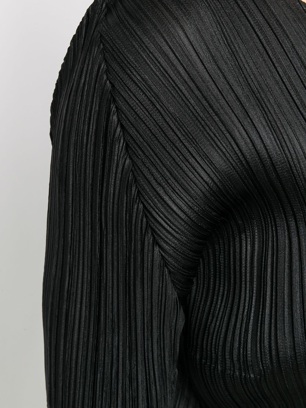 Short Sleeve Top - Black-[-Issey Miyake Pleats Please-5
