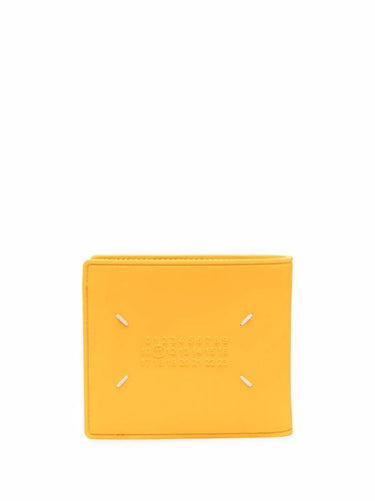 Four-Stitch Logo Bi-Fold Wallet - Yellow-[-Maison Margiela-1