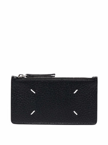 Zip Credit Card Holder - Black-[-Maison Margiela-1