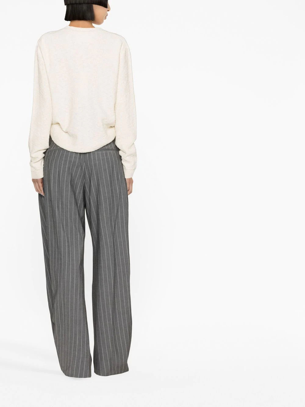 Maison Margiela crewneck knit in off white - 4