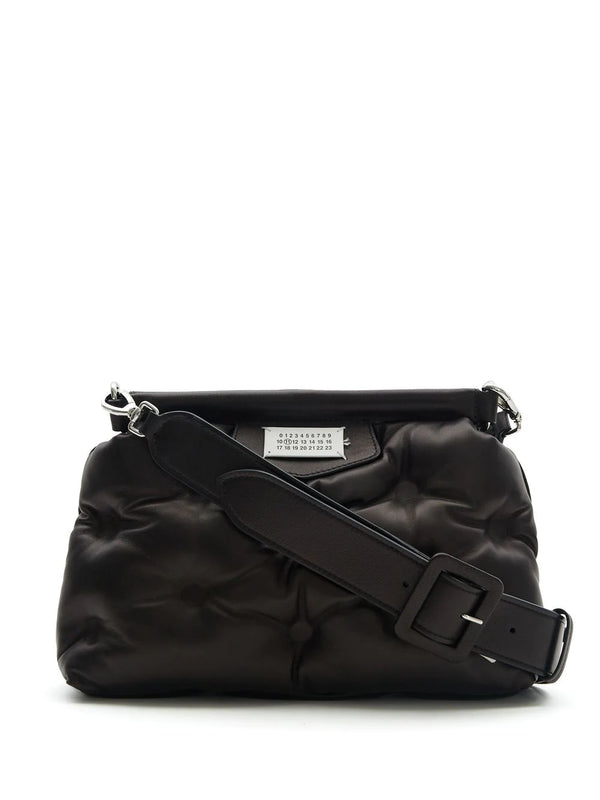 Maison Margiela Glam Slam leather bag with shoulder strap in black - 1