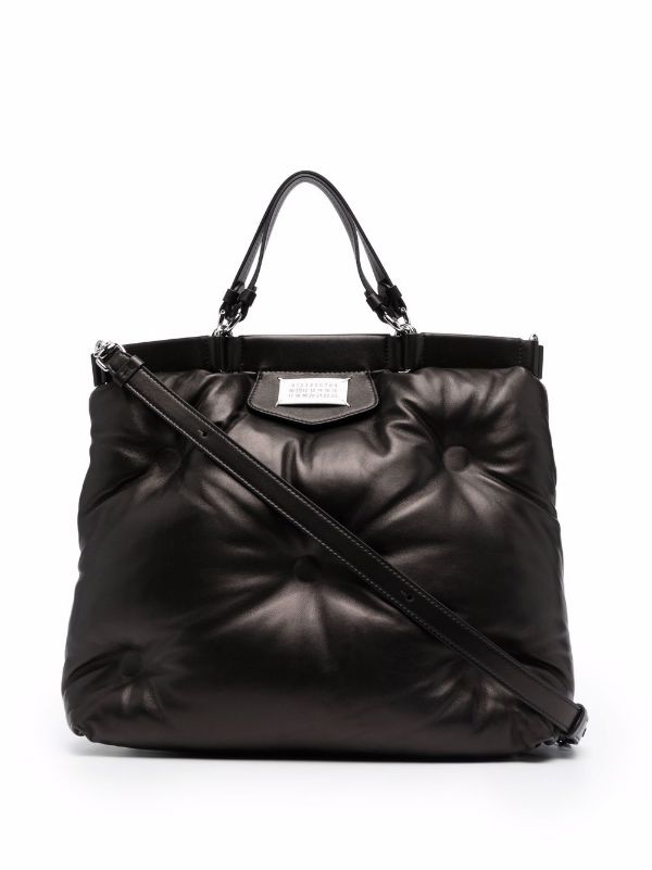 Glam slam leather handbag Maison Martin Margiela Grey in Leather