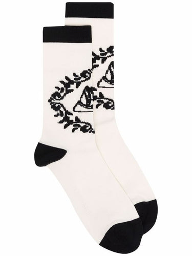 Napkin Socks Femme - White Napkin-[-Henrik Vibskov-1