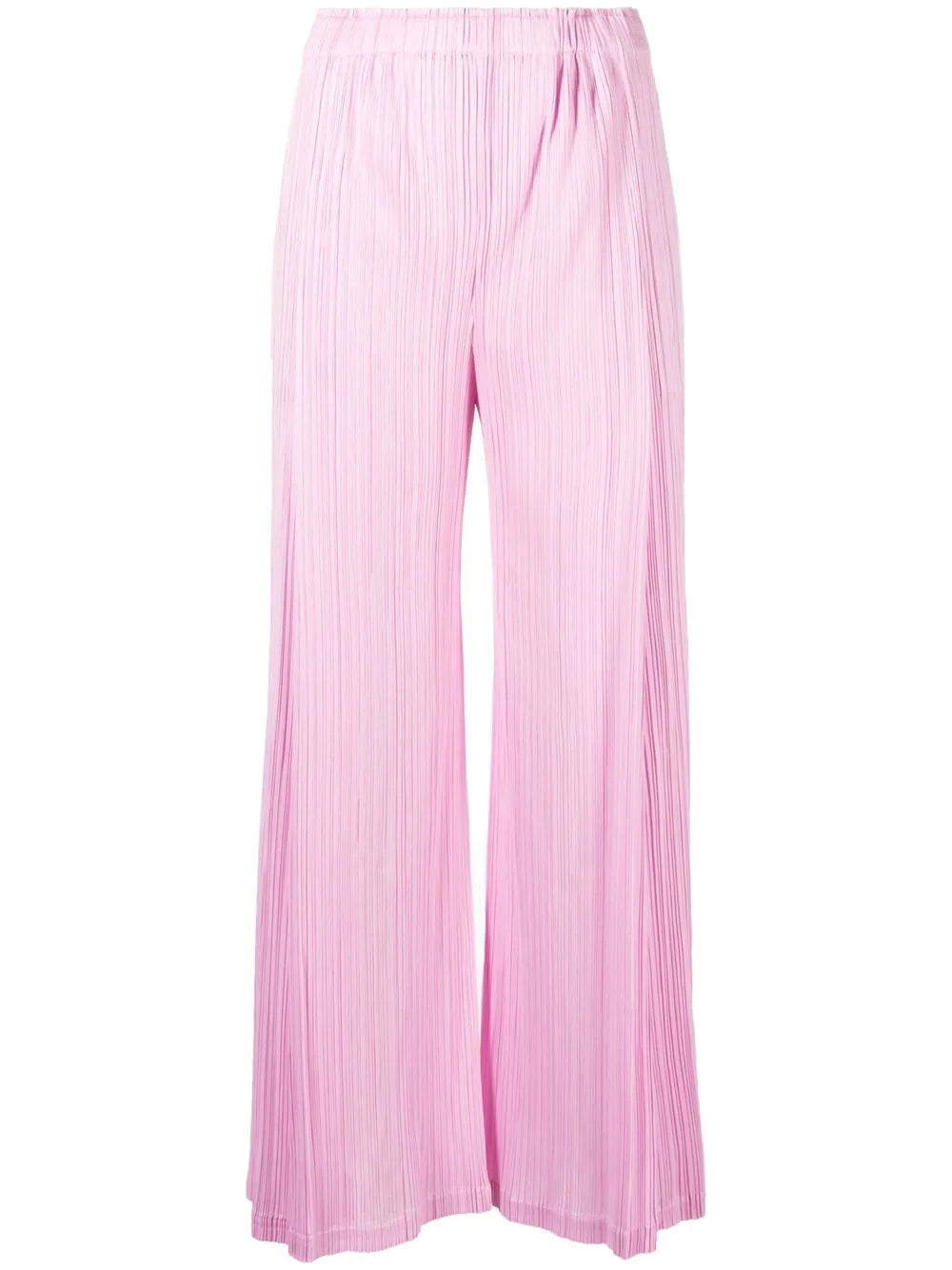 Pleats Please Issey Miyake │ Side Slit Pants in Light Pink
