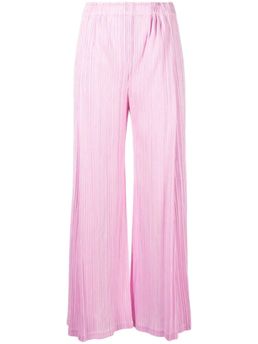 Side Slit Pants - Light Pink-[-Issey Miyake Pleats Please-1