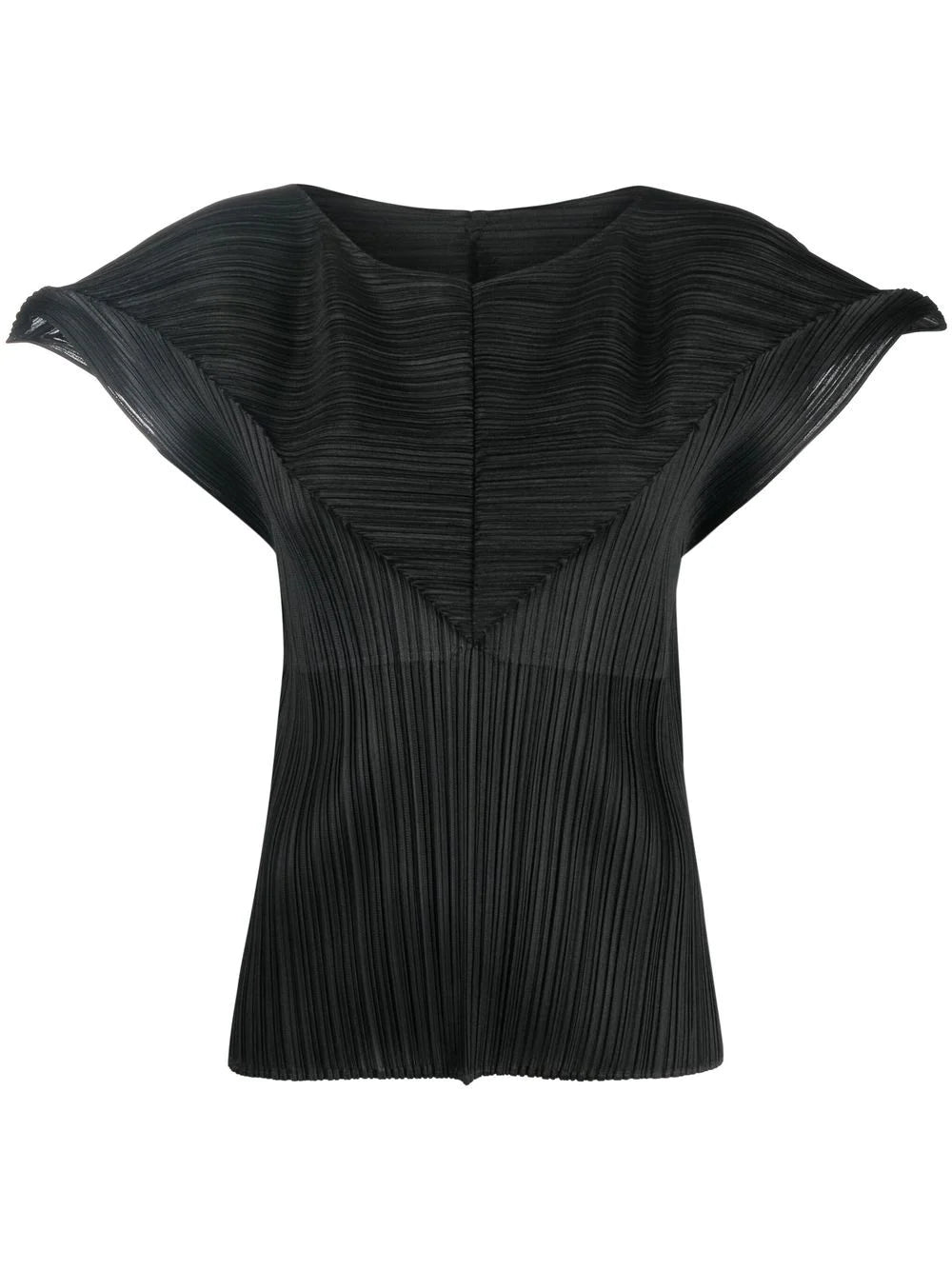 Pleats Please Issey Miyake | Try Angle Pleats Top in Black