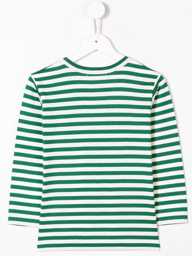 Kids Striped Play Tee - Green-[-Comme des Garçons Play KIDS-2