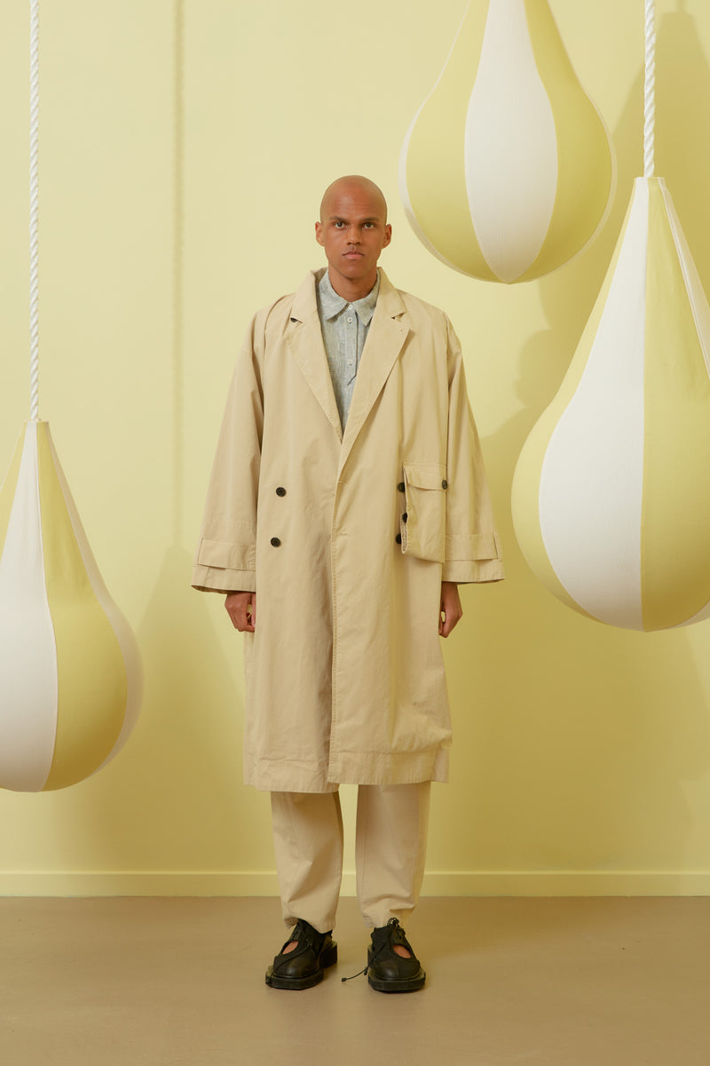 Henrik Vibskov - Notice coat in desert beige - 4