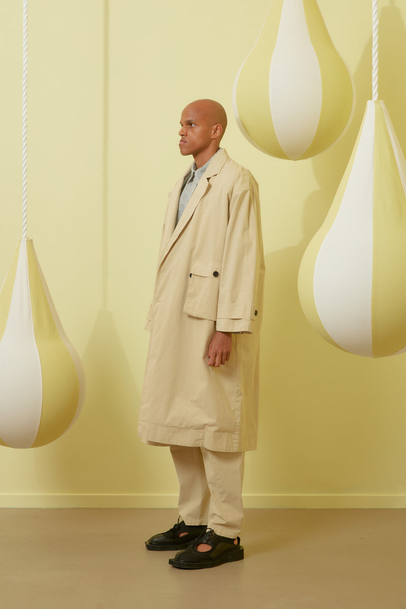 Henrik Vibskov - Notice coat in desert beige - 6
