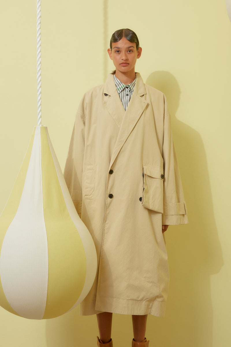 Henrik Vibskov - Notice coat in desert beige - 3