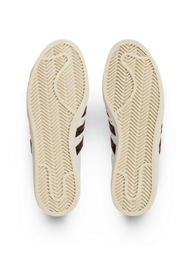 WB Superstar Sneakers - White / Fox Brown / White-[-Adidas x Wales Bonner-3