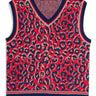 WB Knit Vest - Navy Blue / Magenta Beige / Betsca-[-Adidas x Wales Bonner-1