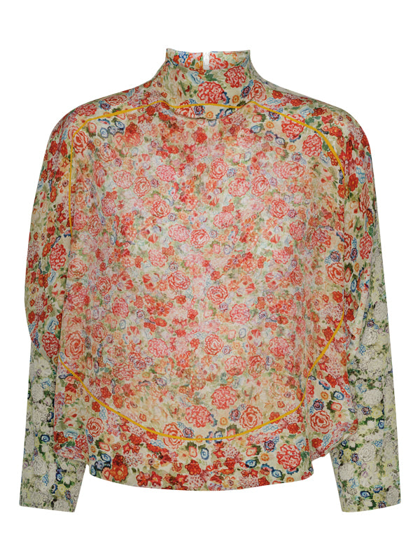 Anntian | Circle Top in Print Bright Flower