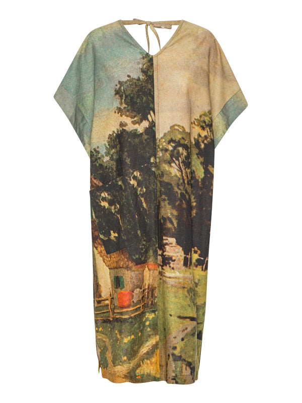 Anntian - cotton dress in Digital Printed Gots - 1