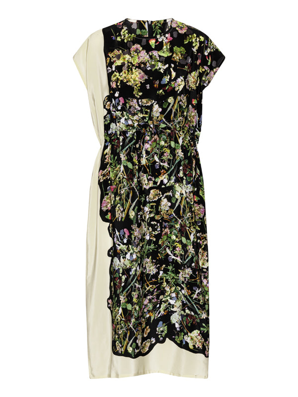 Anntian dress - Simple Dress in Print J-Pressed Flowers  
