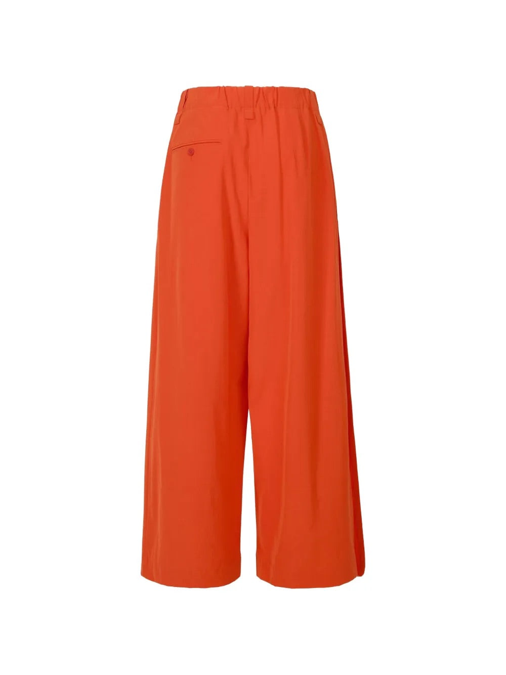 Issey Miyake April SS26 Looped Pants in Macaw Red rear view