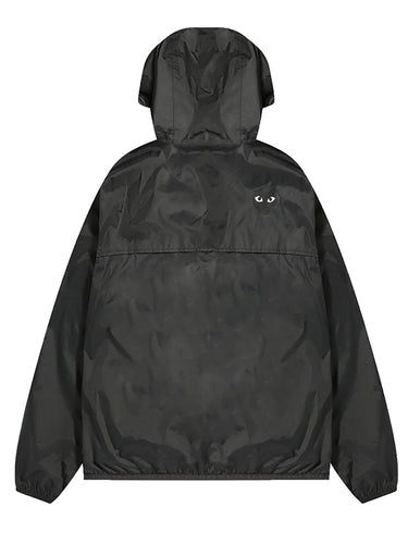 Comme des Garcons PLAY K-Way cagoule in black - 2