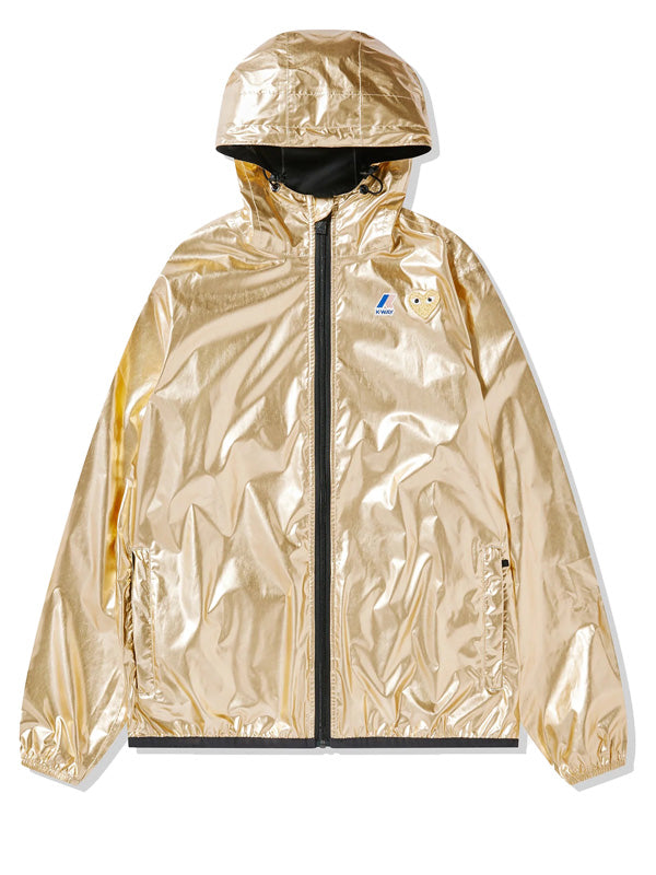 Comme des Garcons PLAY x K-Way cagoule in gold - 1
