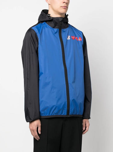 Unisex K-Way Double Colours Cagoule - Blue/Black-[-Comme des Garçons Play-3