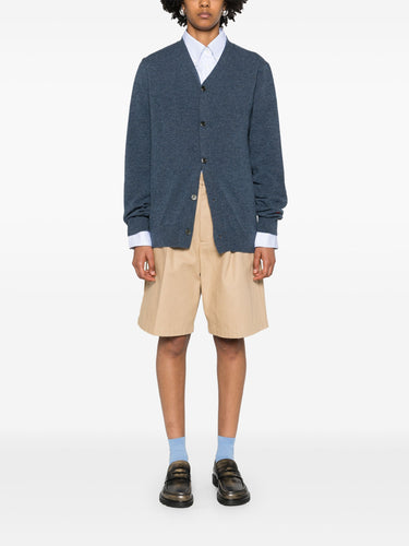 Unisex Knit Cardigan in Navy from Comme des Garçons Play