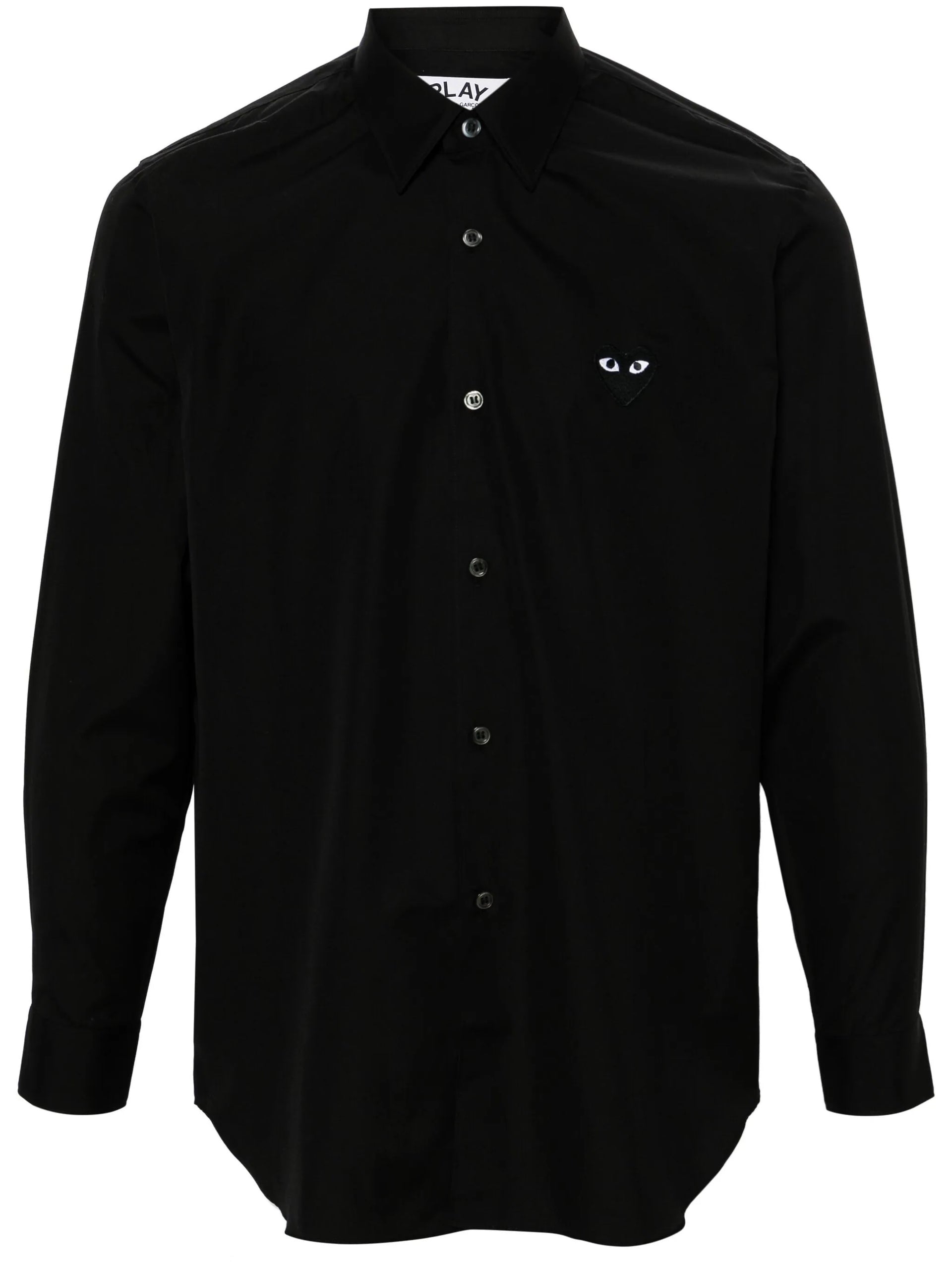 Black Heart Logo Comme Des Garcons Play Shirt Black Comme Des