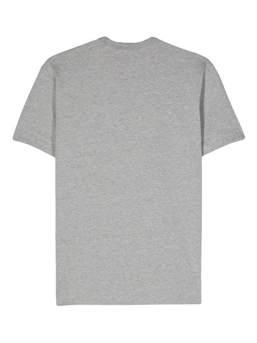Unisex Short Sleeve Gold Heart in Grey from Comme des Garçons Play