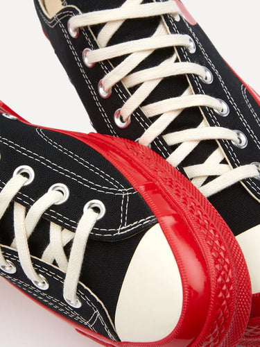 Converse High 'Chuck Taylor' Sneaker Red Sole - Black-[-Comme des Garçons Play-2