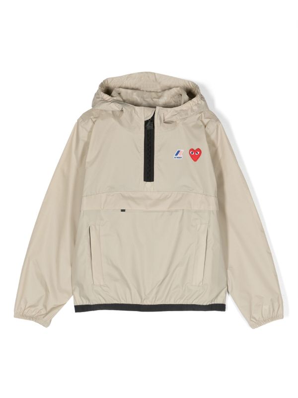 Unisex Kids K-Way Anorak - Beige-[-Comme des Garçons Play-1