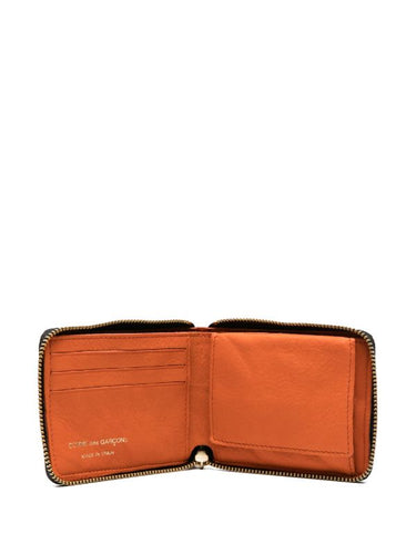 SA7100WW Washed Wallet - Burnt Orange-[-Comme des Garçons Wallet-3