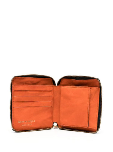 Comme Des Garçons Wallet | SA2100WW Washed Wallet in Burnt Orange