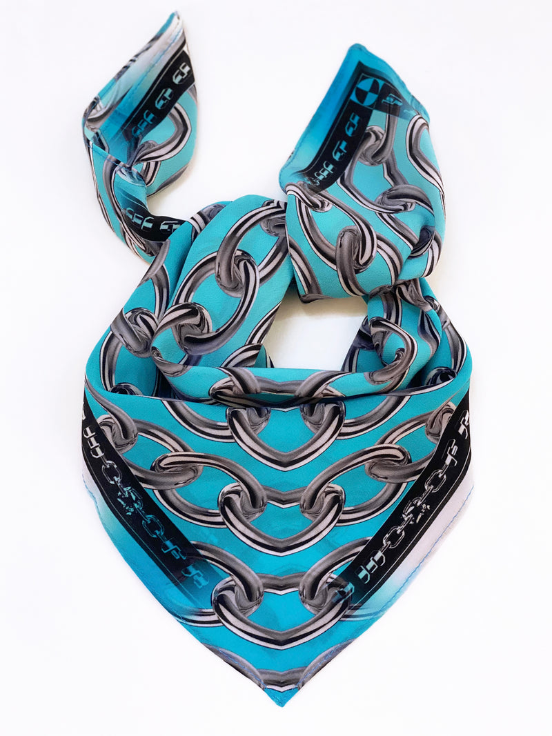 Louise Rosendal │ Chains of Love in Blue Scarf