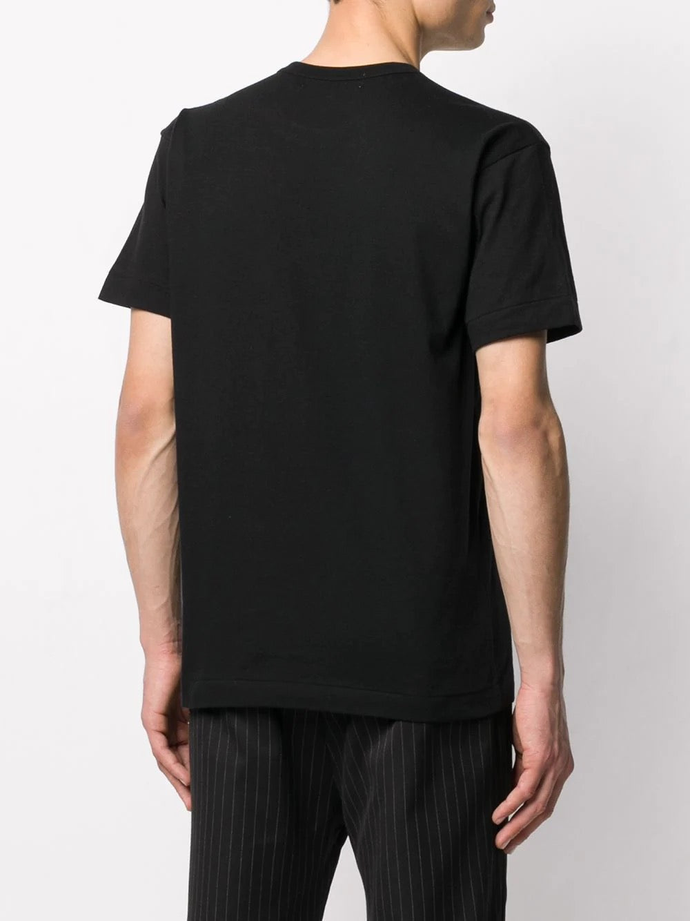 Unisex Short Sleeve T Shirt Red Heart - Black-[-Comme des Garçons Play-4
