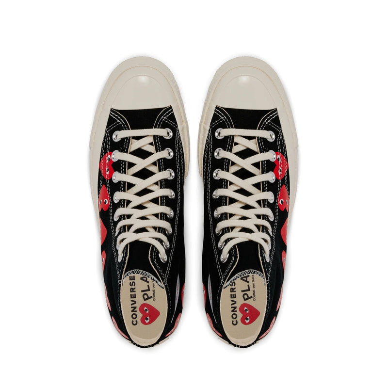 CDG Play x Converse │ High 'Chuck Taylor' Sneakers Multi Heart