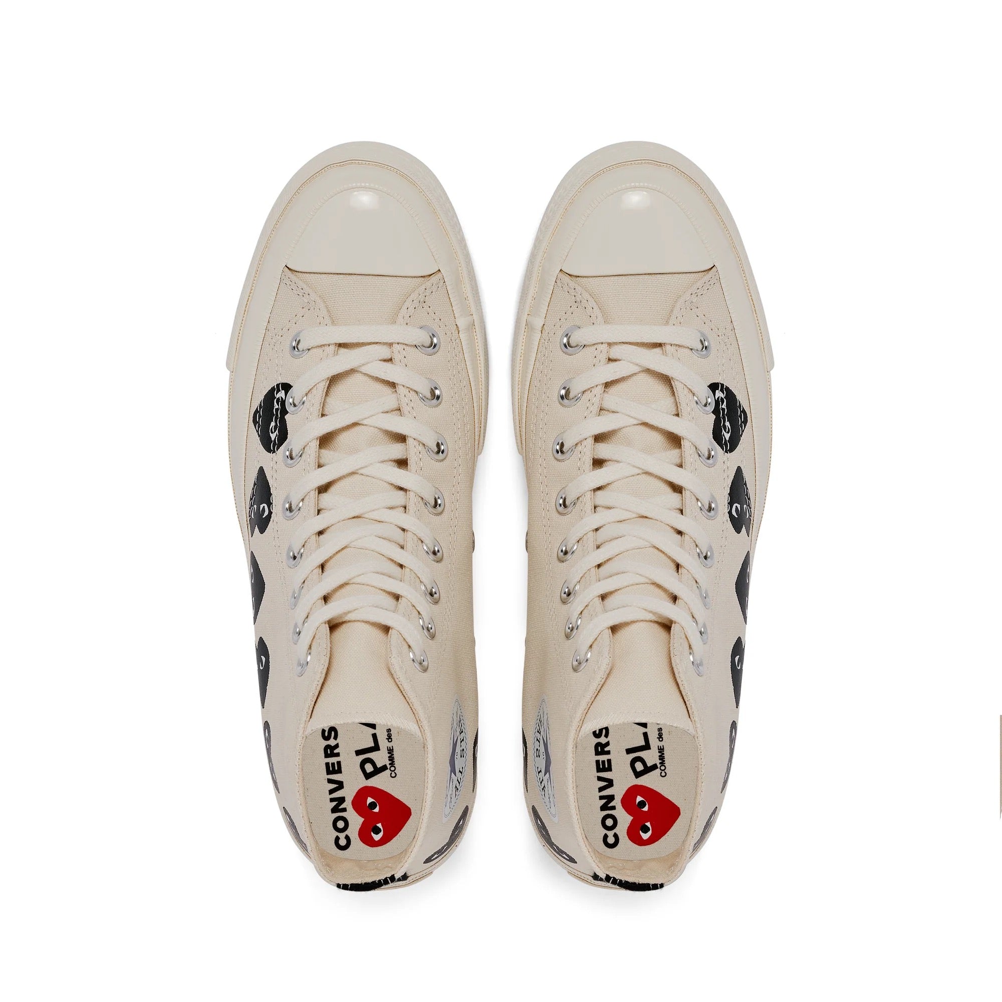 CDG Play x Converse │ High 'Chuck Taylor' Sneakers Multi Heart
