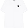 Metalstone Black Heart T-Shirt in White from Comme des Garçons Play