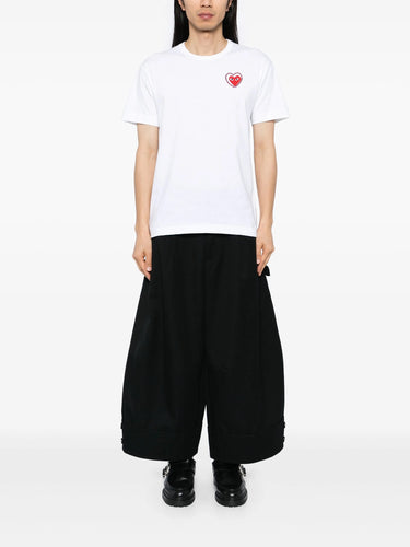 Metalstone Red Heart T-Shirt in White from Comme des Garçons Play