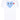 Unisex Short Sleeve Tee Big Blue Heart in White from Comme des Garçons Play